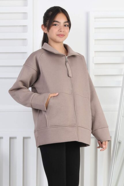 ÜÇ İPLİK SWEAT - KAHVE