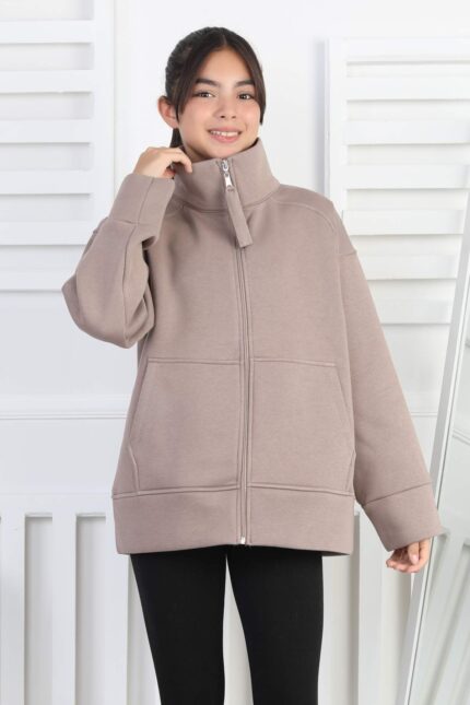 ÜÇ İPLİK SWEAT - KAHVE