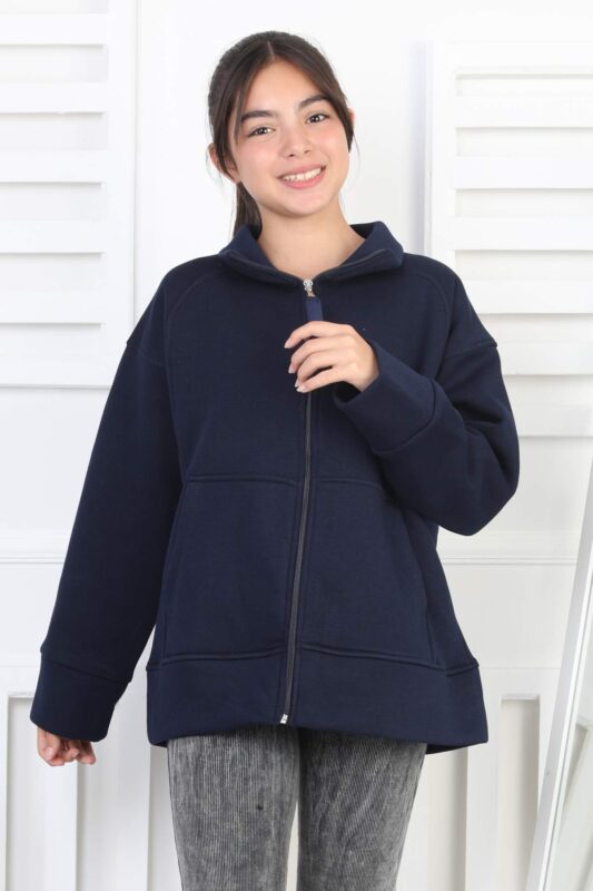 ÜÇ İPLİK SWEAT - LACİVERT