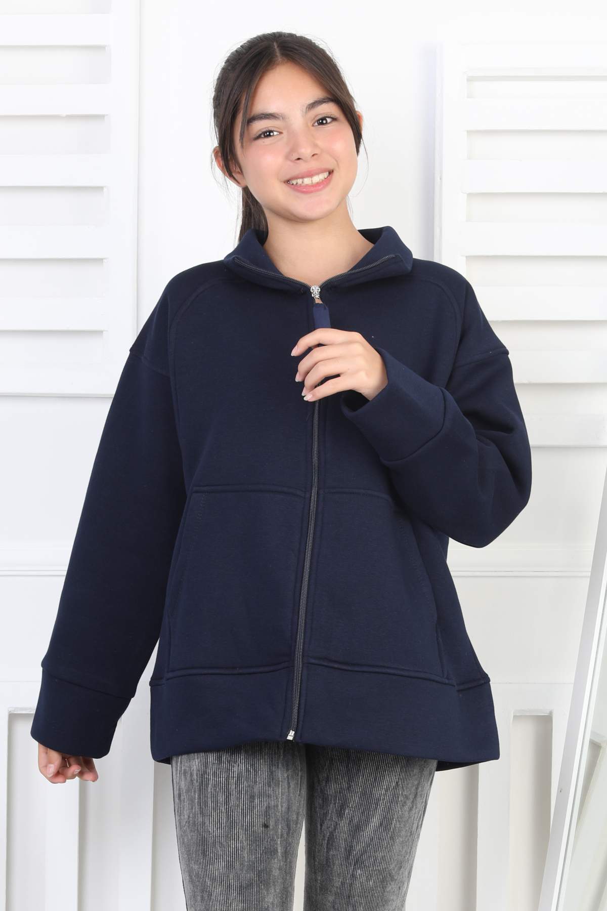 ÜÇ İPLİK SWEAT – LACİVERT