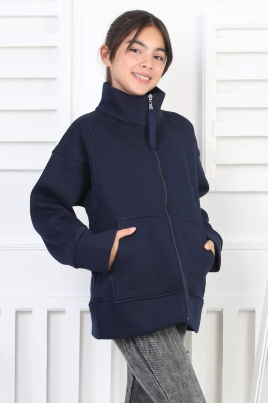 ÜÇ İPLİK SWEAT - LACİVERT