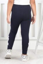 BEBE KALIN TAYT KEDI BASKILI - LACİVERT