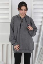 GARSON ARMALI SWEAT - ANTRASİT