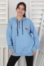 GARSON ARMALI SWEAT - MAVİ