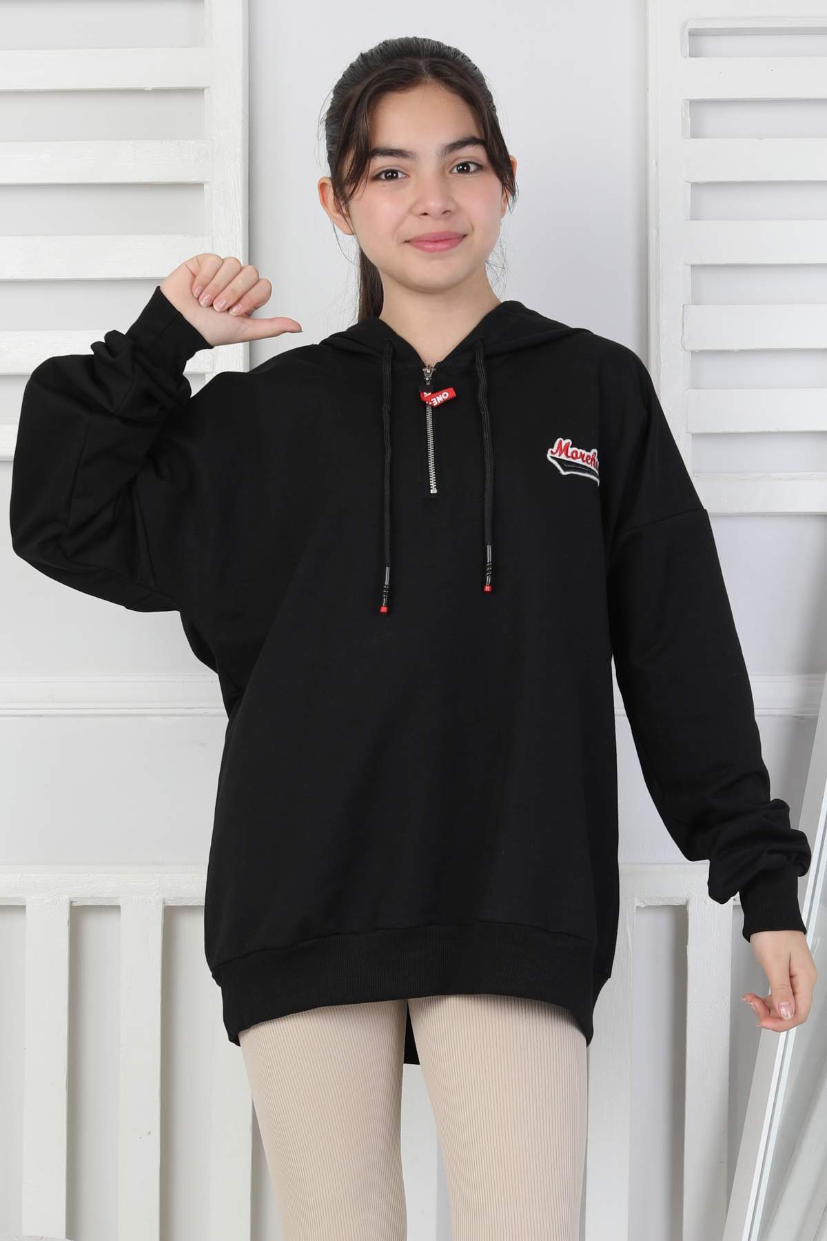 GARSON ARMALI SWEAT – SİYAH GARSON ARMALI SWEAT – SİYAH