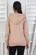 GARSON İKİ İPLİK FERMUARLI SWEAT - KAHVE