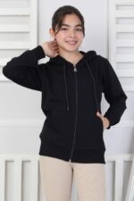 GARSON İKİ İPLİK FERMUARLI SWEAT - LACİVERT