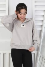 GARSON İKİ İPLİK PATLI SWEAT - GRİ