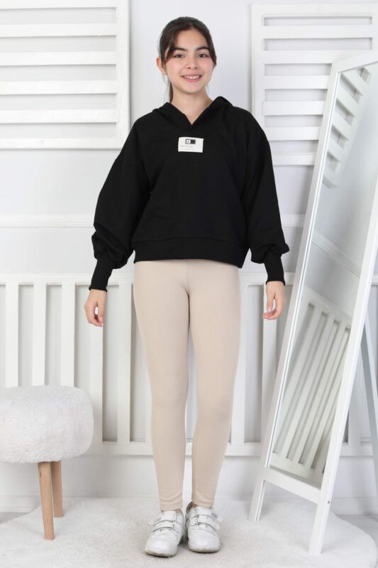 GARSON İKİ İPLİK PATLI SWEAT - SİYAH