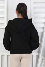 GARSON İKİ İPLİK PATLI SWEAT - SİYAH