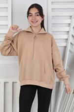 İKİ İP SWEAT - BEJ