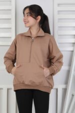 İKİ İP SWEAT - KAHVE