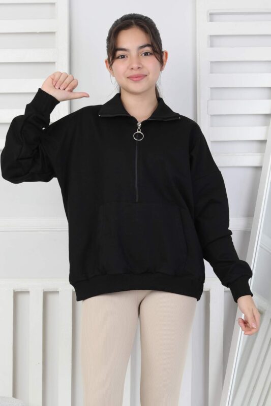 İKİ İP SWEAT - SİYAH