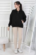 İKİ İP SWEAT - SİYAH