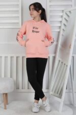 İKİ İPLİK GARSON SWEAT - PUDRA