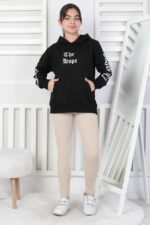 İKİ İPLİK GARSON SWEAT - SİYAH