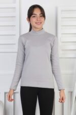 İNTERLOK ORTA DÜZ YARIM BALIKÇI - GRİ