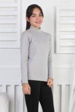 İNTERLOK ORTA DÜZ YARIM BALIKÇI - GRİ