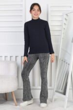 İNTERLOK ORTA DÜZ YARIM BALIKÇI - LACİVERT