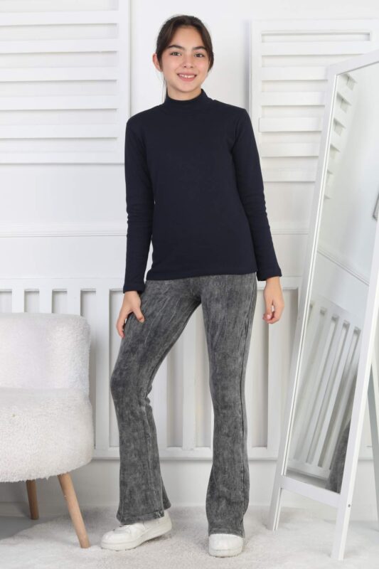 İNTERLOK ORTA DÜZ YARIM BALIKÇI - LACİVERT