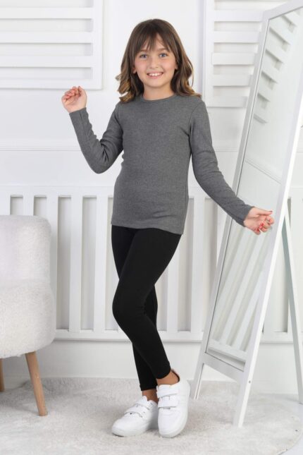 KAŞKORSE ORTA BİSİKLET YAKA BADİ - ANTRASİT