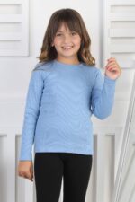 KAŞKORSE ORTA BİSİKLET YAKA BADİ - MAVİ