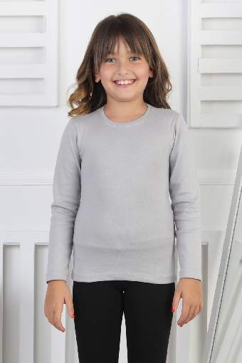 RİBANA BİSİKLET YAKA ORTA - GRİ