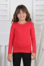 RİBANA BİSİKLET YAKA ORTA - KIRMIZI