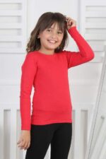 RİBANA BİSİKLET YAKA ORTA - KIRMIZI