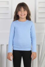 RİBANA BİSİKLET YAKA ORTA - MAVİ