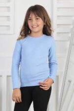 RİBANA BİSİKLET YAKA ORTA - MAVİ