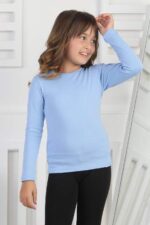 RİBANA BİSİKLET YAKA ORTA - MAVİ