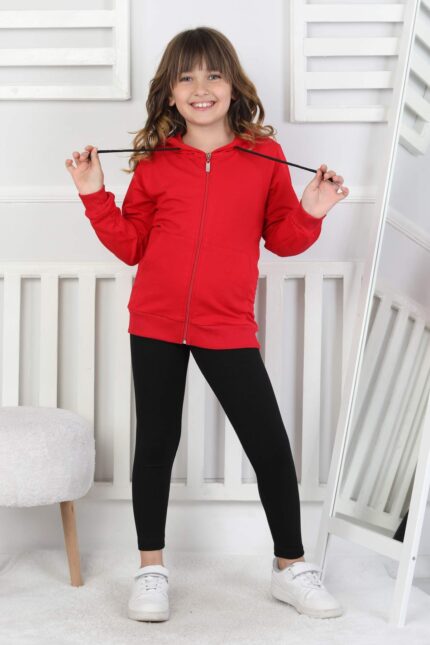 SWEET FERMUARLI KAPİŞONLU GARSON - KIRMIZI