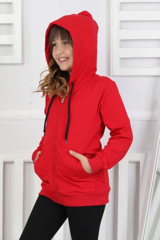 SWEET FERMUARLI KAPİŞONLU GARSON - KIRMIZI