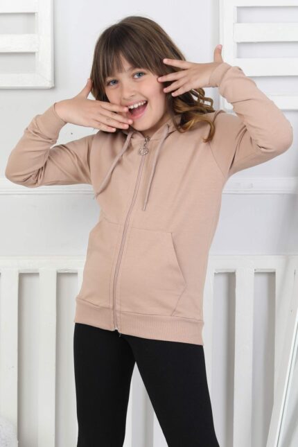 SWEET ORTA İKİ İPLİK FERMUARLI - BEJ