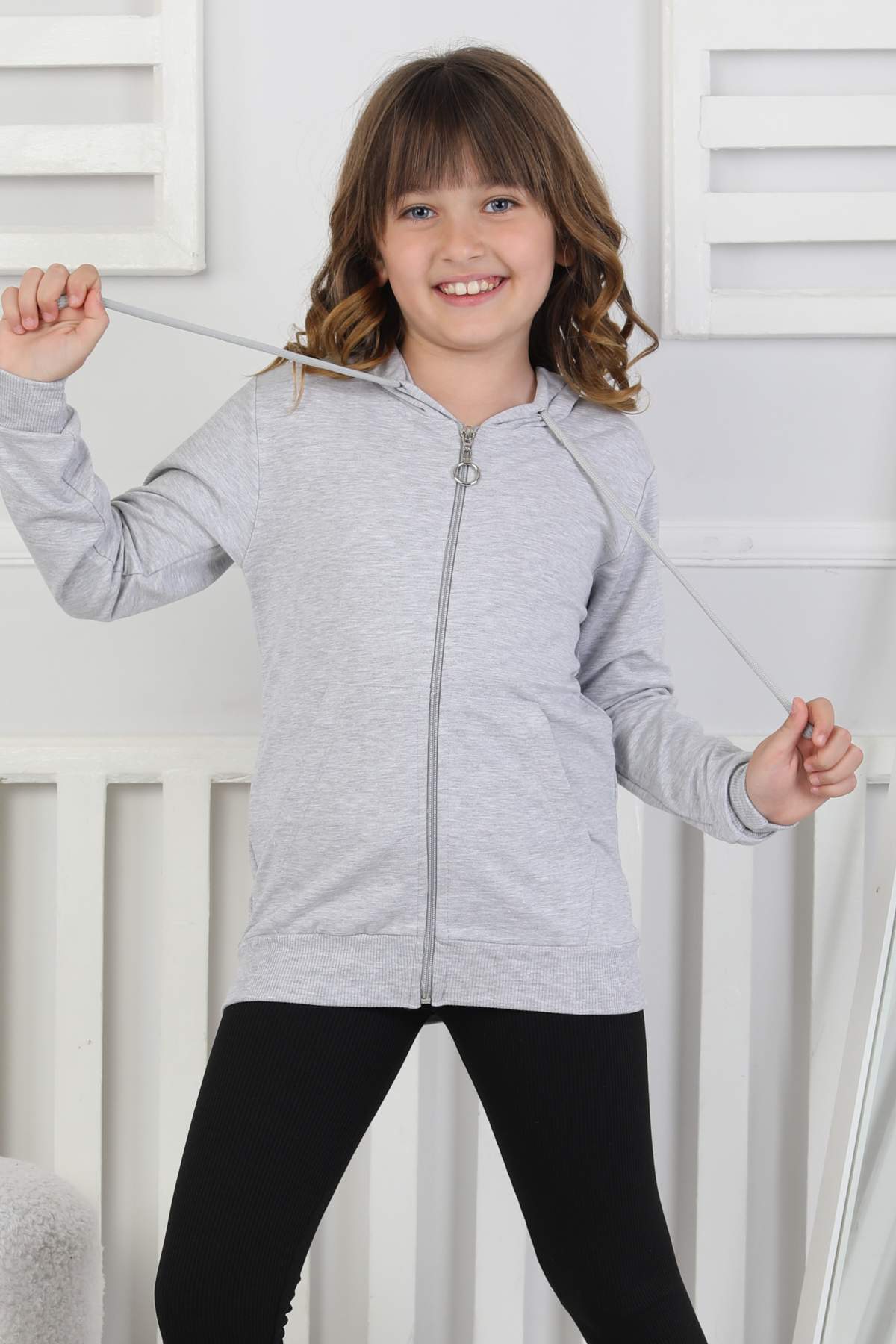 SWEET ORTA İKİ İPLİK FERMUARLI – GRİ