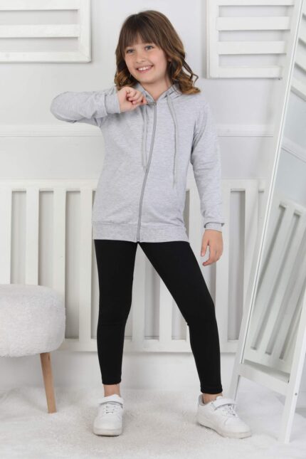 SWEET ORTA İKİ İPLİK FERMUARLI - GRİ