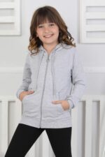 SWEET ORTA İKİ İPLİK FERMUARLI - GRİ