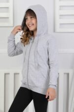 SWEET ORTA İKİ İPLİK FERMUARLI - GRİ