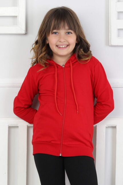 SWEET ORTA İKİ İPLİK FERMUARLI - KIRMIZI