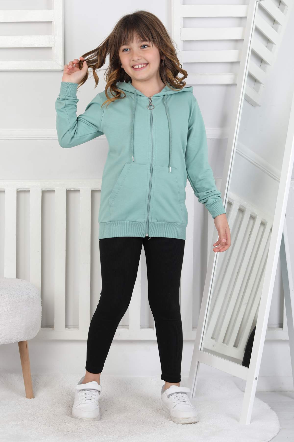 SWEET ORTA İKİ İPLİK FERMUARLI – KOYU YEŞİL