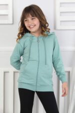 SWEET ORTA İKİ İPLİK FERMUARLI - KOYU YEŞİL