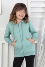 SWEET ORTA İKİ İPLİK FERMUARLI - KOYU YEŞİL