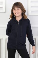 SWEET ORTA İKİ İPLİK FERMUARLI - LACİVERT