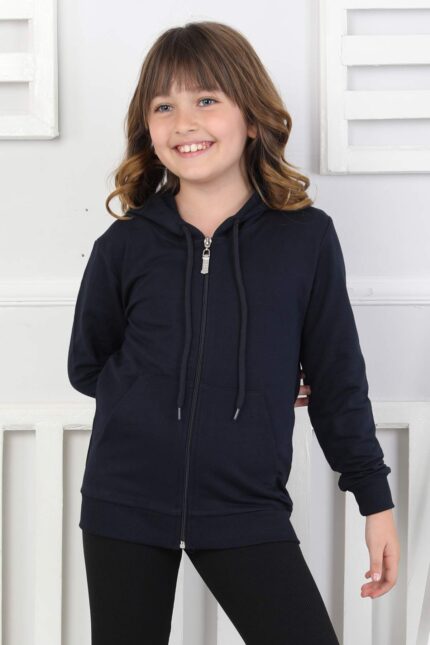 SWEET ORTA İKİ İPLİK FERMUARLI - LACİVERT