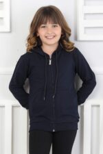 SWEET ORTA İKİ İPLİK FERMUARLI - LACİVERT