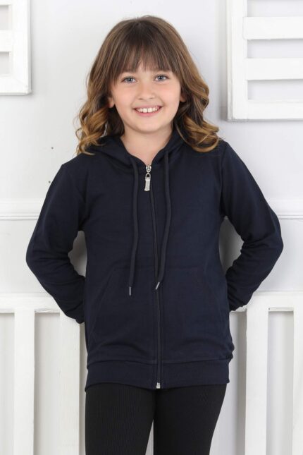 SWEET ORTA İKİ İPLİK FERMUARLI - LACİVERT