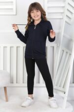 SWEET ORTA İKİ İPLİK FERMUARLI - LACİVERT