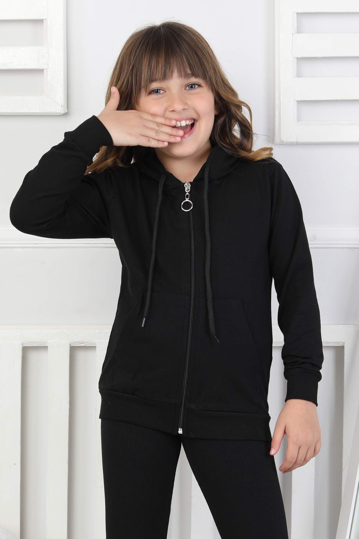 SWEET ORTA İKİ İPLİK FERMUARLI – SİYAH