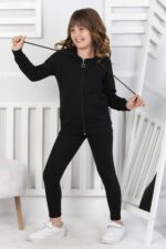 SWEET ORTA İKİ İPLİK FERMUARLI - SİYAH